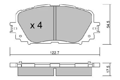 Комплект тормозных колодок AISIN BPTO-1005